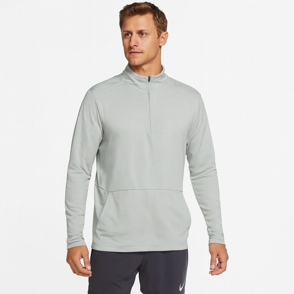 FLX Mens Quarter-Zip Golf Pullover Mint Green Large
